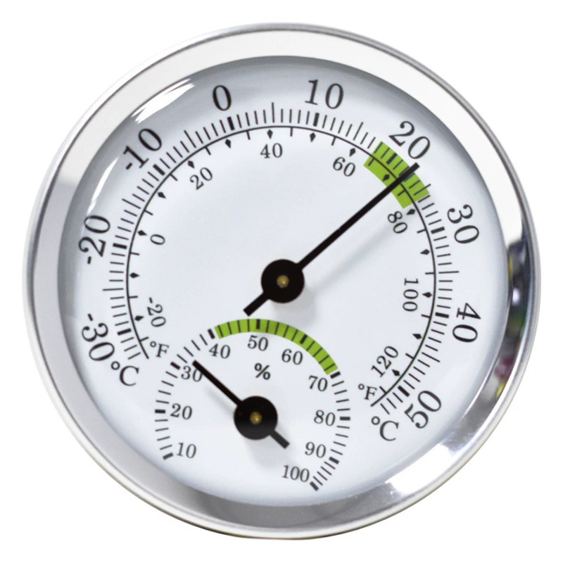 Трансграничный мини-указательный гигрометр из алюминиевого сплава корпус пластиковый нижний корпус пластиковая линза