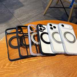 领航360旋转支架适用iPhone17ProMax手机壳磁吸苹果16防摔保护套