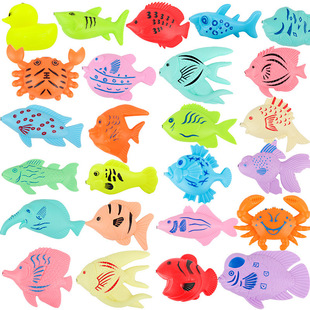 Dropshipping Kidsren's Magnetic Fishing Toy Set 2-3 Years Old Kindergarten Kidsren's Educational Fishing Game Plastic Fish Magnet