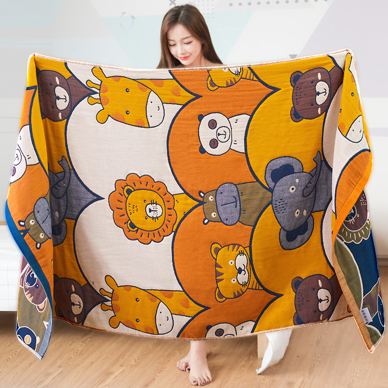 Cotton gauze children's bath towel for home use for men and women