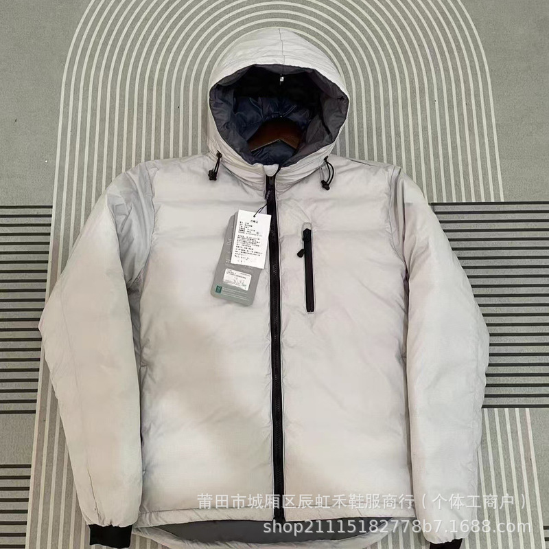 Lodge Canada Goose down Jacket 5078 Men's Lightweight Packable Hooded down Jacket