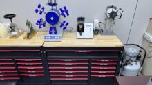 钟表维修柜移动工具车维修多功能重型带轮推车抽屉式工具车工具柜