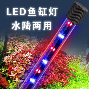 High-Brightness Fish Tank Light Lighting Switch Color-Changing Led Waterproof Aquarium Special Lamps Small Diving Lamp Factory