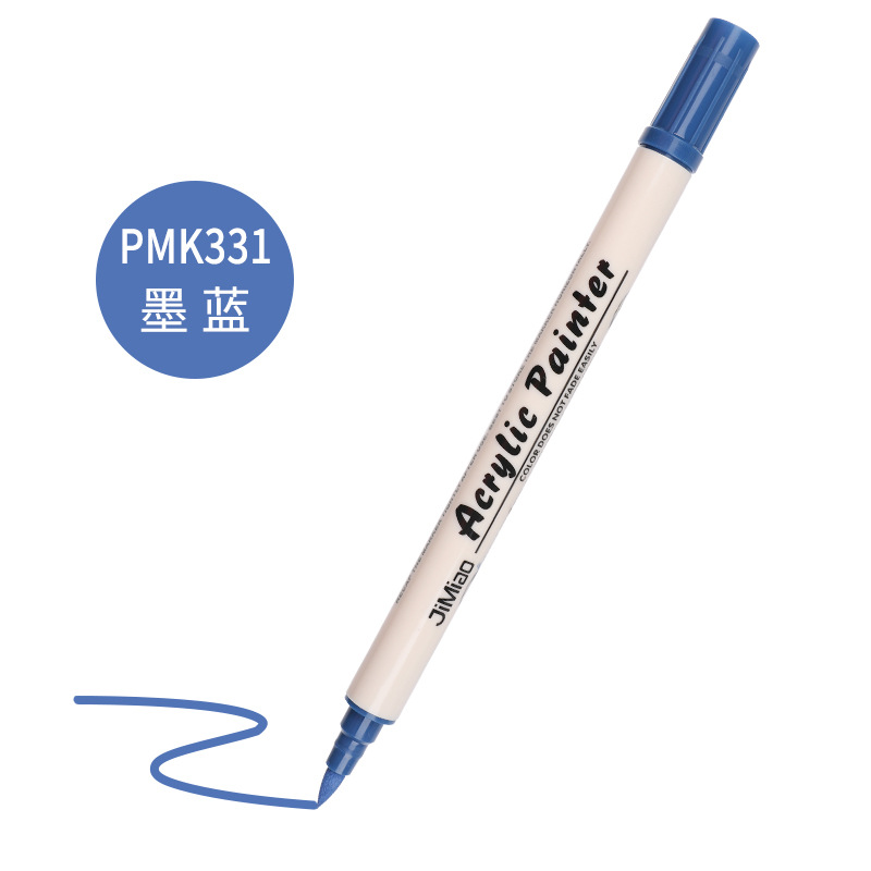 Marcador de acrílico nuevo núcleo de algodón pluma de doble cabeza 36 color marcador único al aire libre pintura acrílica acuarela pluma