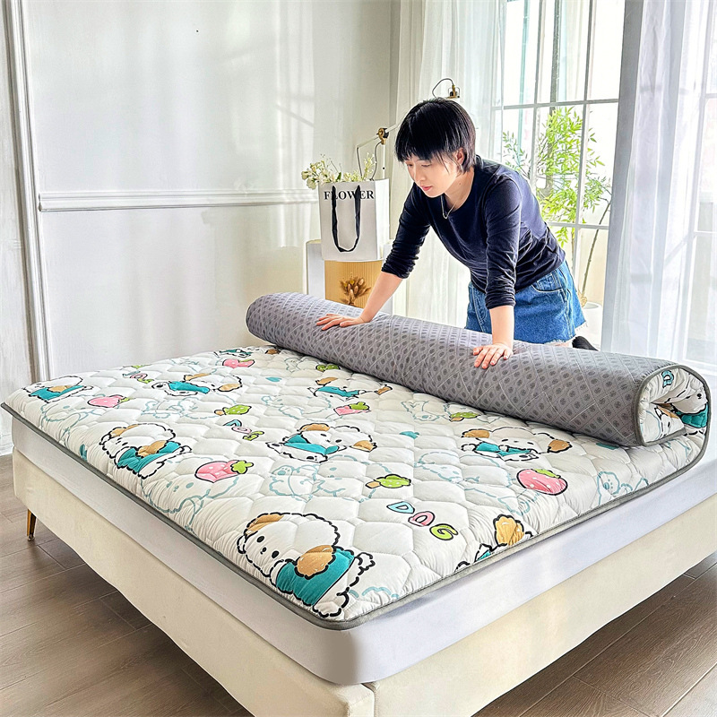 2026 Skin-Friendly Brushed Mattress Wholesale Thickened Mattress Pad for Home Use Double Foldable Mat for Student Dormitory Single Person