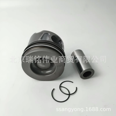 Piston, piston ring, piston pin assembly with piston pin and