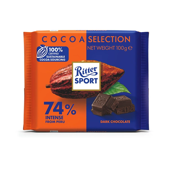 Demulu series of strong mellow black chocolate 74%100g