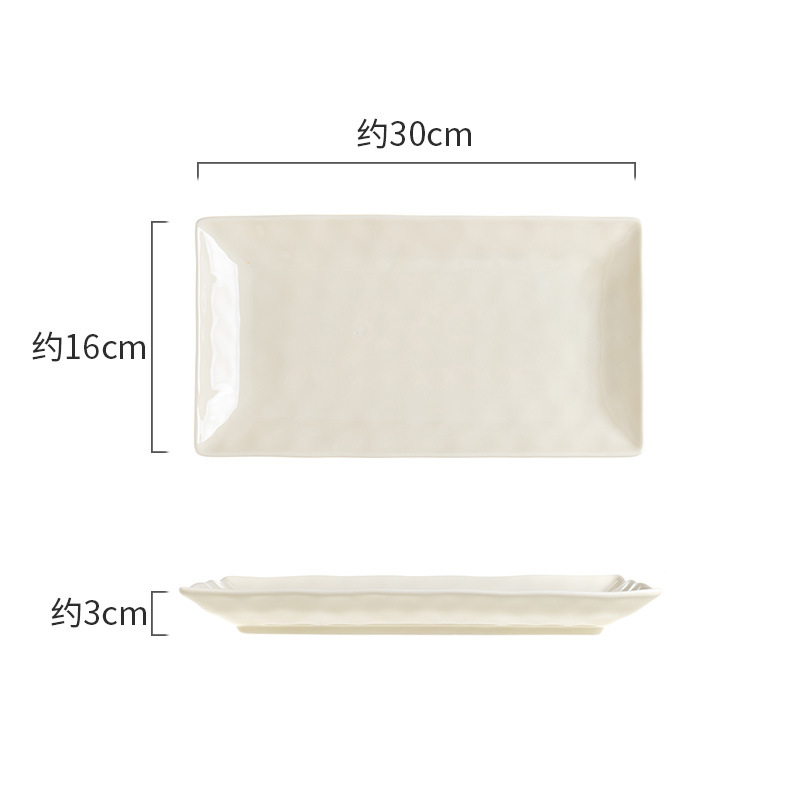 12inch 손으로 반죽한 생선 접시 커스터드