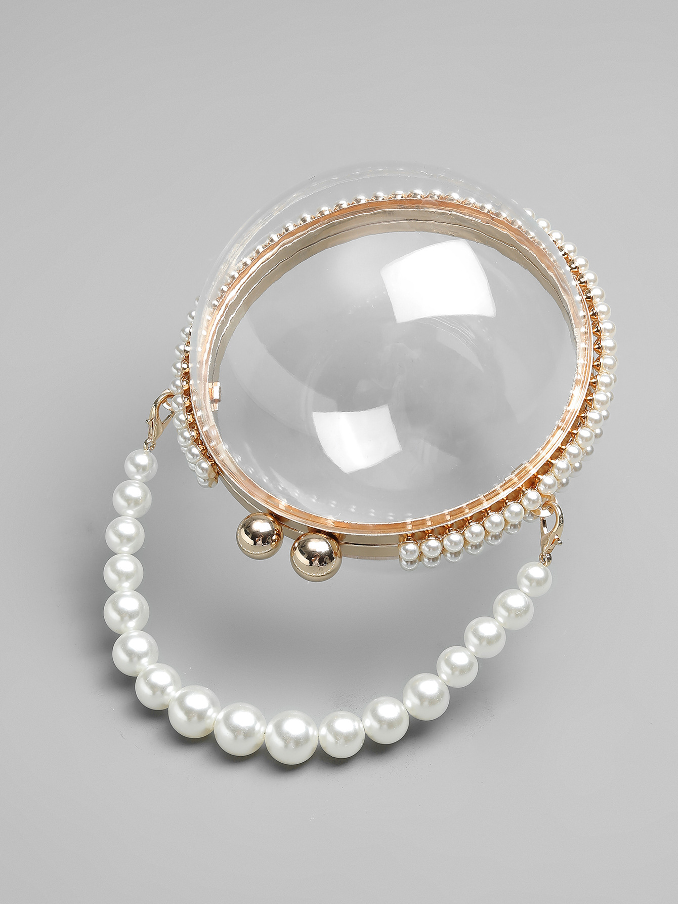 Arylic Solid Color Evening Bags display picture 4