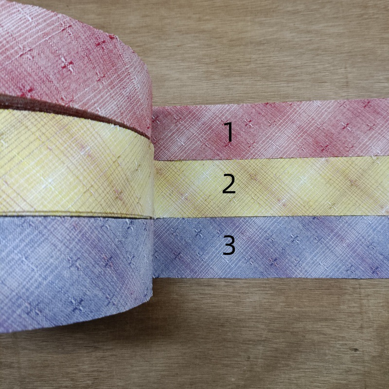 b6先染包边条滚边布DIY手工拼布用提花渐变4厘米宽