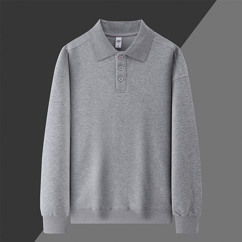 310g otoño y invierno con solapa camiseta polo de manga larga ropa de trabajo impresa logotipo de catering hot pot camarero otoño y invierno herramientas