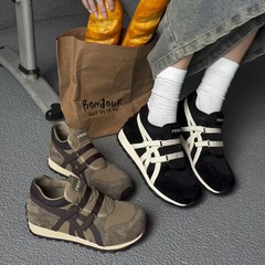 前言范厚底德训鞋女秋季2025新款增高休闲百搭透气运动撞色运动鞋