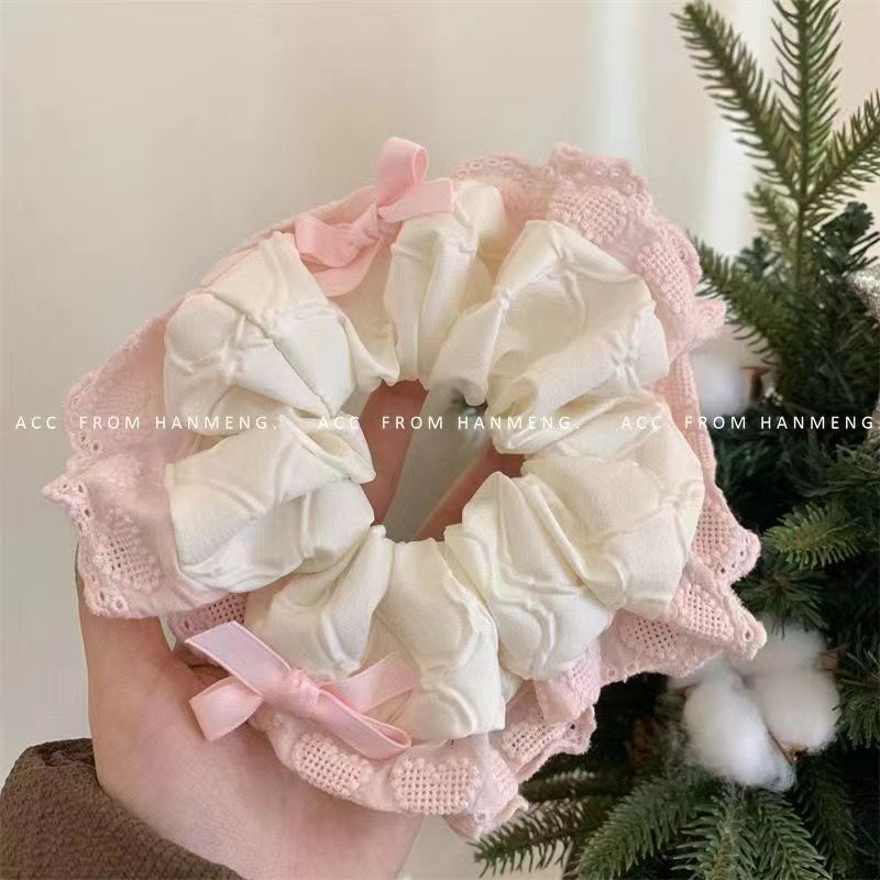 26＃粉色爱心花边大肠圈