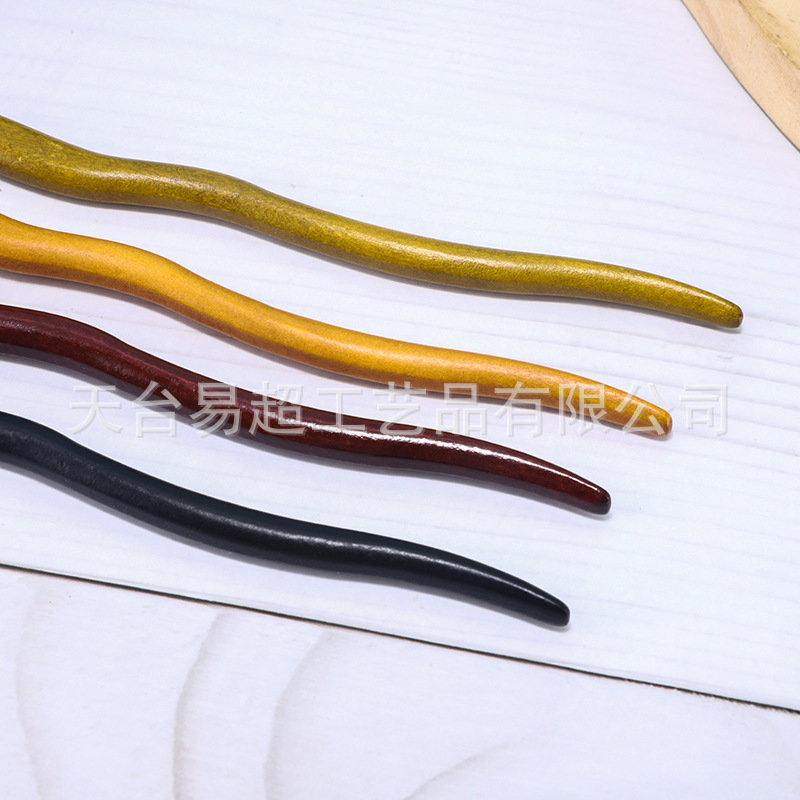 Hairpin Ancient Style Wooden Hairpin Imitation Ebony Hairpin Chinese Style Hairpin Hair Accessories Wholesale New Han Dynasty Headwear for Women