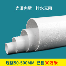 批發pvc排水管 配件50下水管道塑料管材直接通風管75 110 160 200