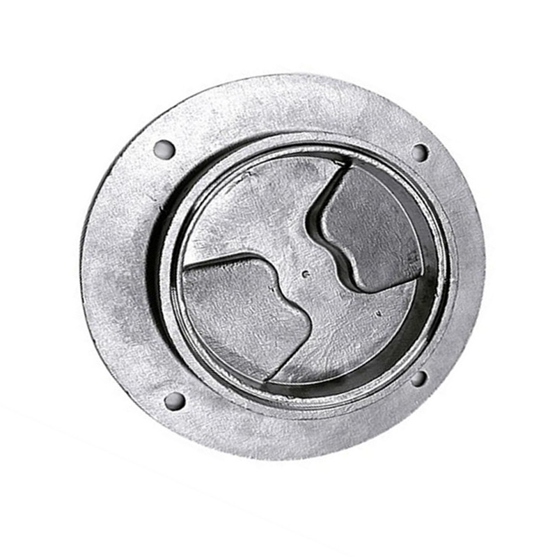 1件 船用五金甲板不锈钢6寸大圆盘196MM 扇形抓孔