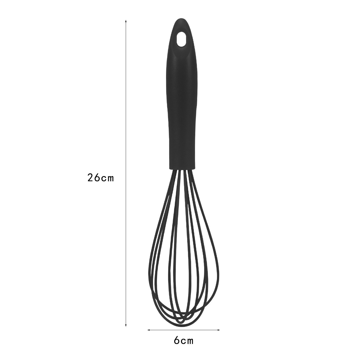 Manual Egg Beater With Ergonomic Plastic Handle And Silicone Whisk_voghion.com