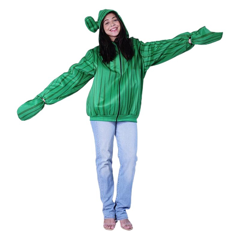 Pareja adulta divertido cactus disfraz de halloween divertido traje de fiesta cosplay de una pieza etapa