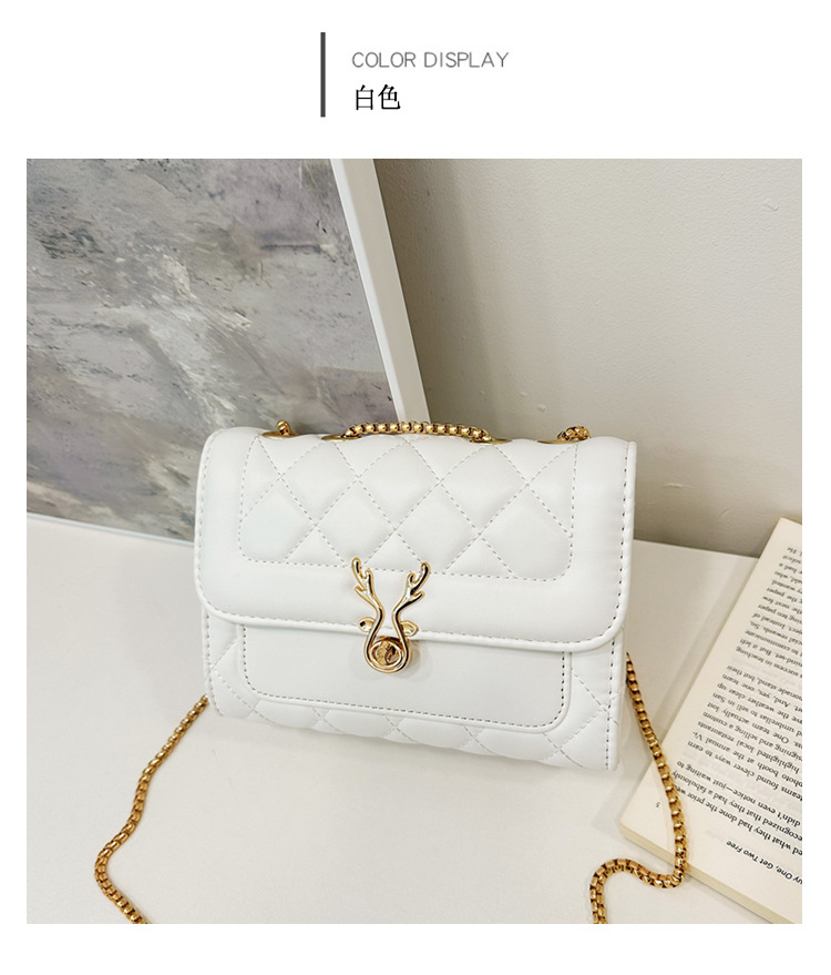 2025 Summer New style sheep diamond-shaped bag, single-shoulder bag, women's bag, pu bag, crossbody bag, chain bag, Chanel style undefined
