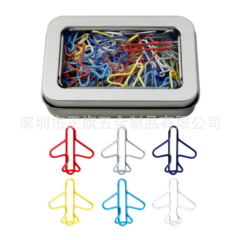 Color transfronterizo metal animal en forma de clip de papel forma creativa clip de papel Oficina marcador titular caja traje