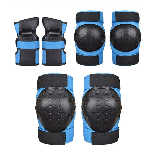 Manufacturer wholesale knee and elbow protector set for adults and children, suitable for cycling, skateboarding, and roller skating, six-piece set in stock