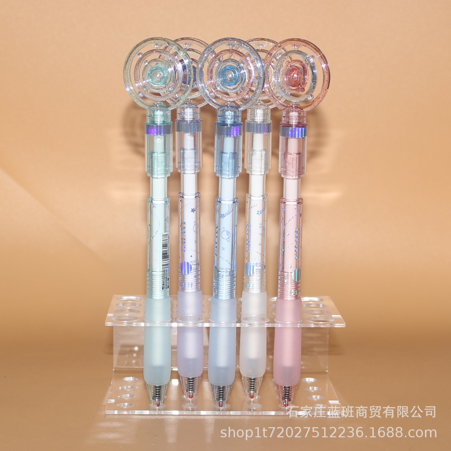 Hobby Rotating Planet Rotating Pen Gp4930 Press Gel Pen St Tip Creative Student Prize Galaxy Decompression Pen