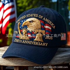 跨境新款 Eagle & Liberty Hat250年周年纪念帽子