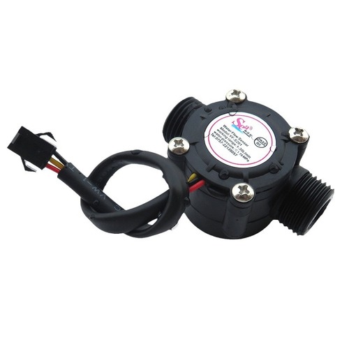 Water flow sensor liquid flow meter switch 4 minutes hot water heater Hall sensor S201 detects DN15