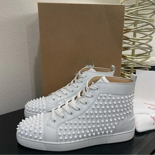 European Station 2025 Lttl Men's High-Top Studded Fashion Trendy Versatile Sneakers