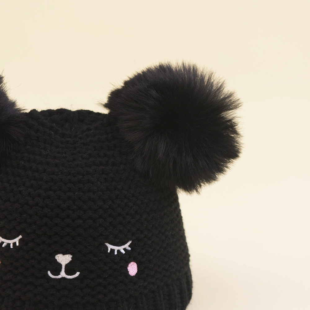 Children's keep warm woolen travel trend knitted hat girl's
