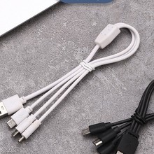 厂家批发 USB一拖三数据线全铜数据线通用电源线USB数据线