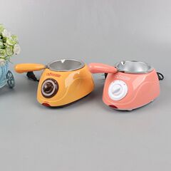 チョコレート溶解ポット、小型ストーブライナー、持ち運び可能、容量250g、2色オプション、蜜蝋手作り石鹸溶解炉