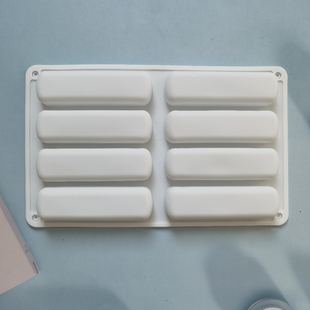 8 galletas de dedo 408 pastel de chocolate molde de silicona molde de jalea torta molde de pan herramientas de horneado