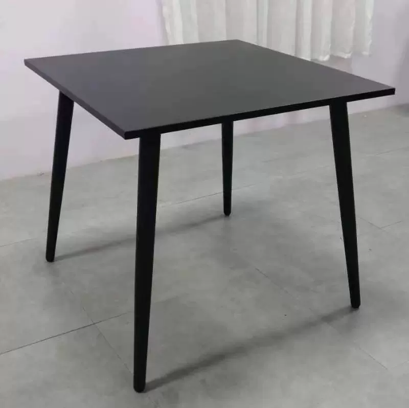 户外休闲方台碳钢桌子咖啡奶茶面包甜品店简约现代休闲铁艺桌子