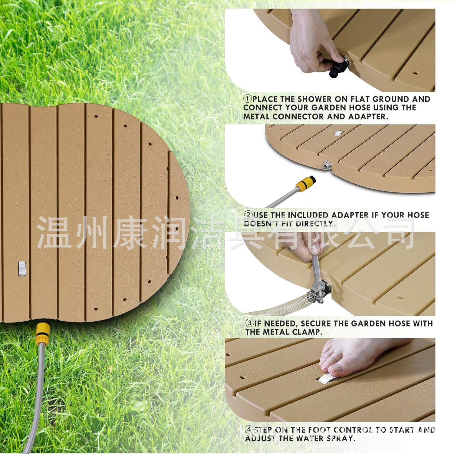 Wenzhou Kangrun jardín al aire libre juega artefactos de agua ballet de agua PP manzana rociador suelo ducha de suelo
