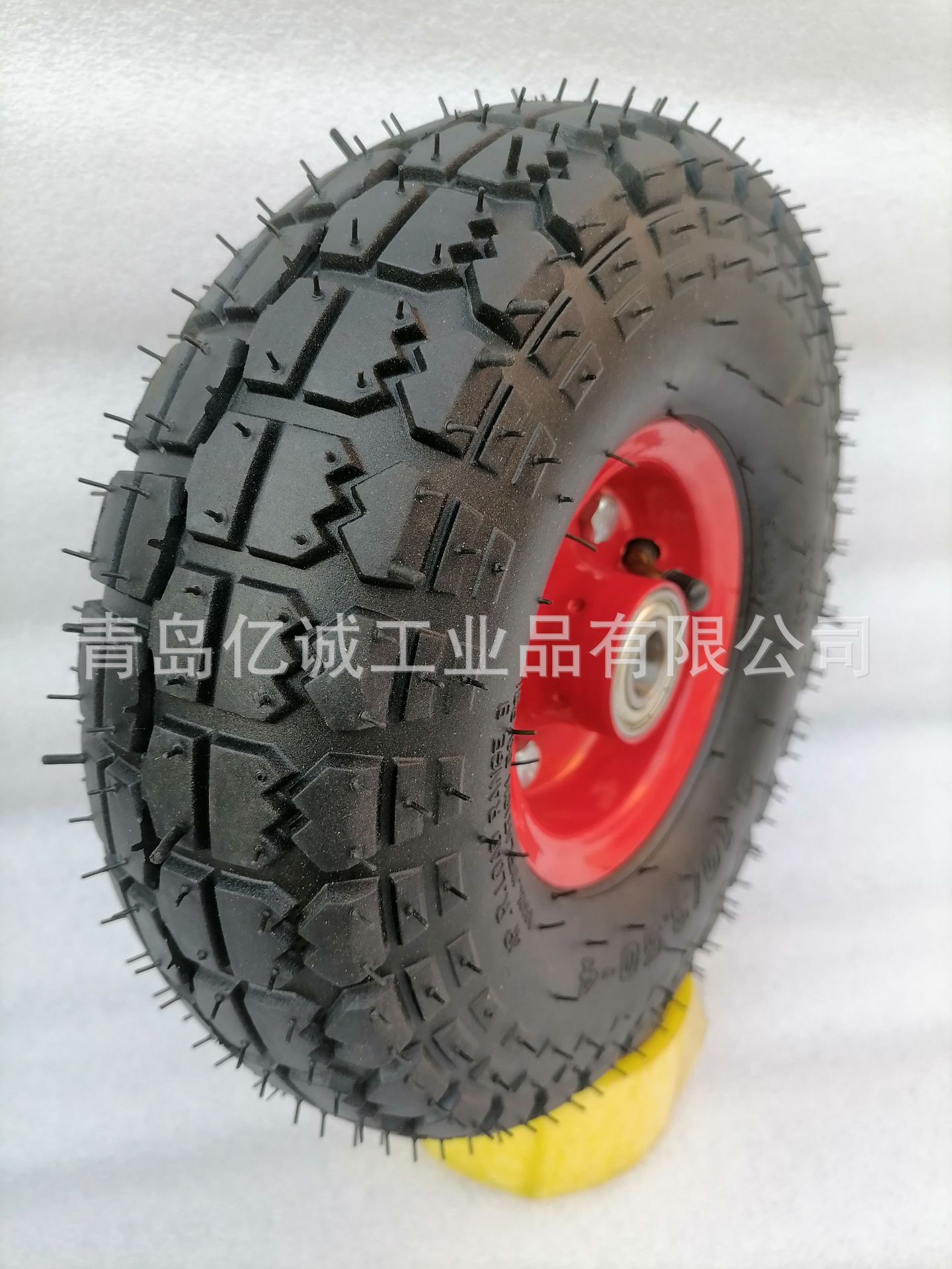 高载重带毛刺橡胶充气轮胎  工矿轮手推车工具车用3.50-4充气轮胎
