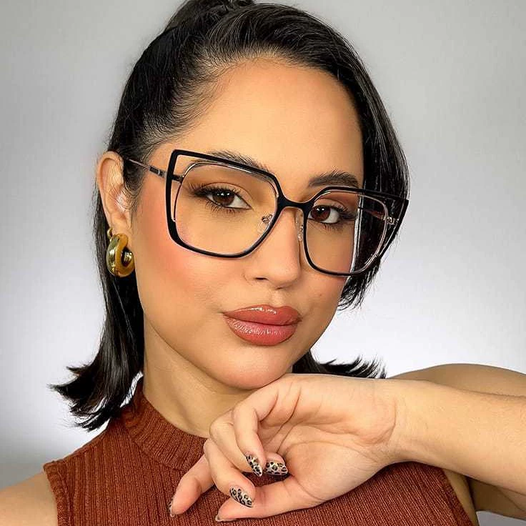 Металлические модные брендовые ретро очки, cat's eye, европейский стиль, интернет-знаменитость