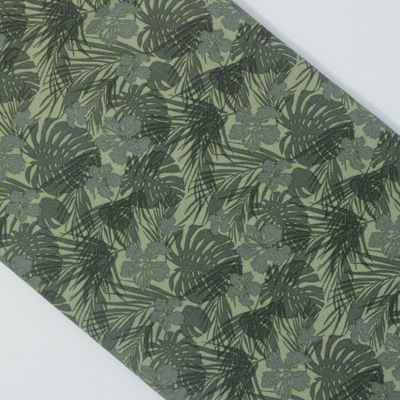 2943人棉30*68棉绸绿底碎花印花布 连衣裙 衬衫服装面料定制加工|ru