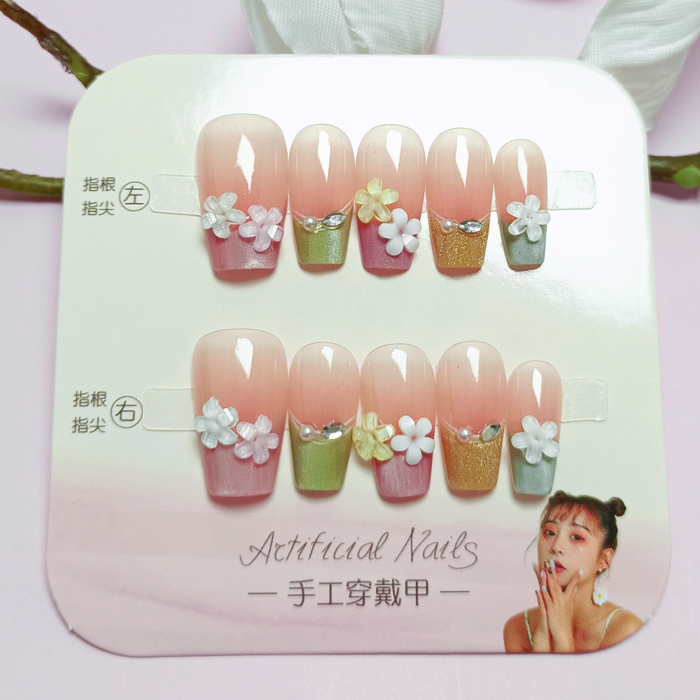 10 piezas decodificadas piezas de manicura portátil dulces parches de uñas de terapia de luz pequeño libro rojo venta caliente de alta calidad de uñas