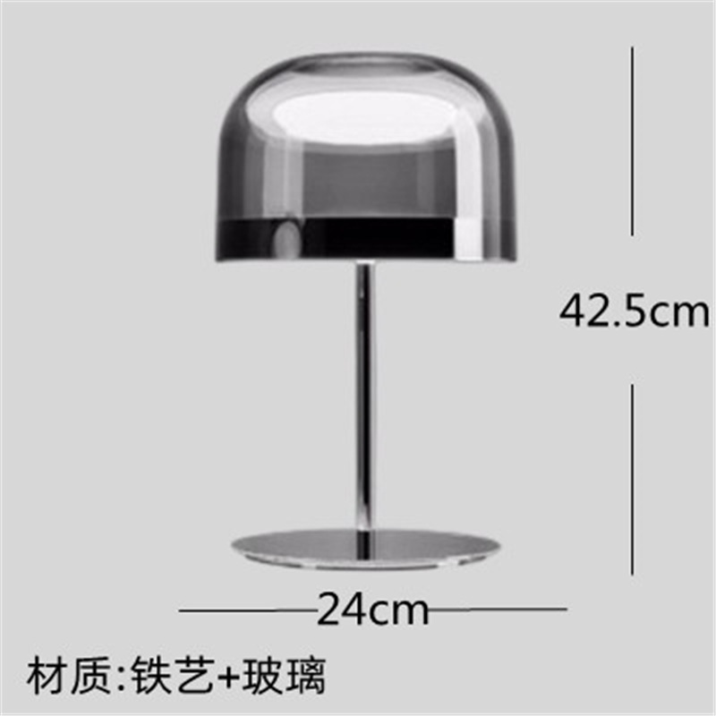 クリエイティブデザイン北欧シンプルで豪華な電気スタンド寝室ベッドヘッドランプ感リビング装飾ガラス|undefined