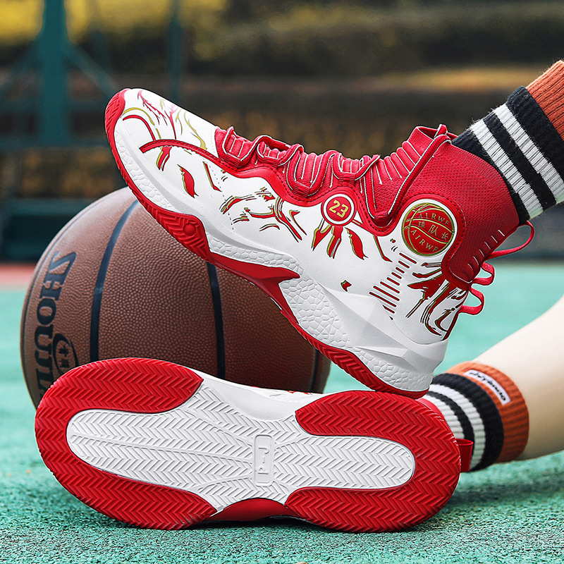 Zapatos de baloncesto casuales de primavera de alto impacto transfronterizo de alto impacto zapatos deportivos de hombre zapatos de corredor de palomitas de maíz