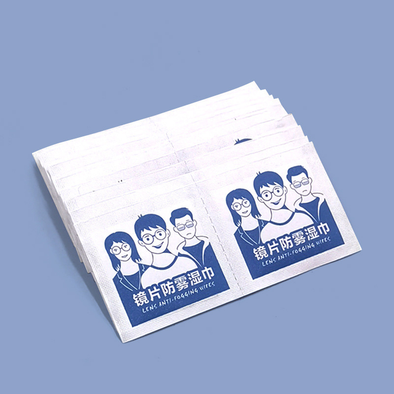 100 piezas de gafas anti-fog limpieza toallas húmedas limpieza de lentes anti-fog limpieza desechable gafas lentes de tela