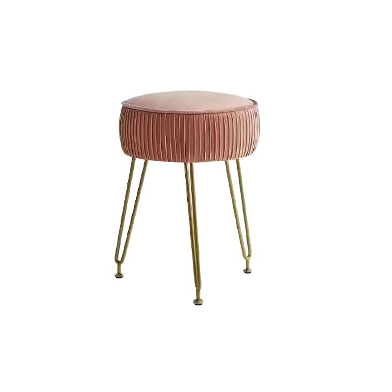 Dressing Stool for Bedroom Vanity, Makeup Stool for Home Use, Trendy Dopamine Commercial Nail Salon Stool, Round Stool, Makeup Stool