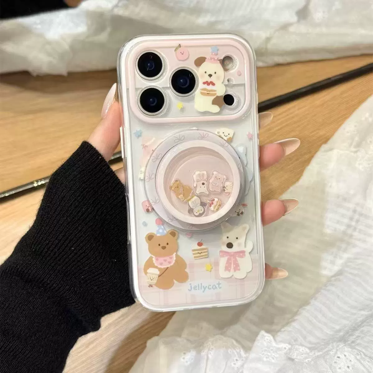 Apple, милый детский держатель с животными, трубка, чехол для телефона, iPhone 16, iphone, 17промакс, 14