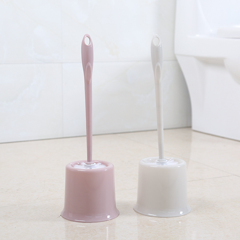 トイレ掃除ツール トイレブラシセット 長柄トイレブラシ プラスチック製ソフト毛 死角なし 収納可能 持ち運び可能|undefined