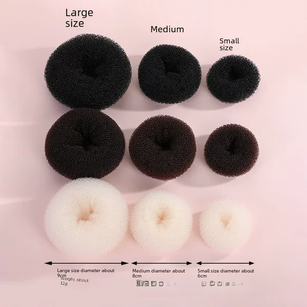 Manufacturer's Fashionable and Elastic Donut Hair Twister, Shaping and Not Harmful to Hair, Fluffy Hair Twister