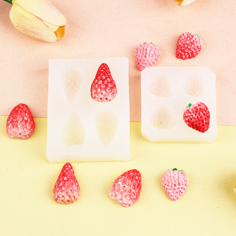 Fruit Pattern Casual Elegant Cute Fruit Silica Gel Kitchen Molds 1 Piece