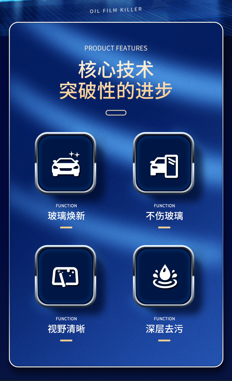 Kolchi Car Front Windshield Oil Film Remover Powerful Oil Removal Car Window Glass Oil Film Removal Paste