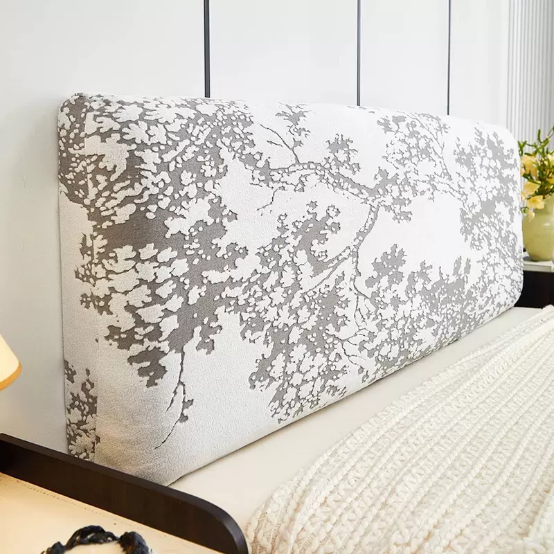 床头套罩轻奢加厚高级感2025新款木床靠背软包全包新款通用防尘罩