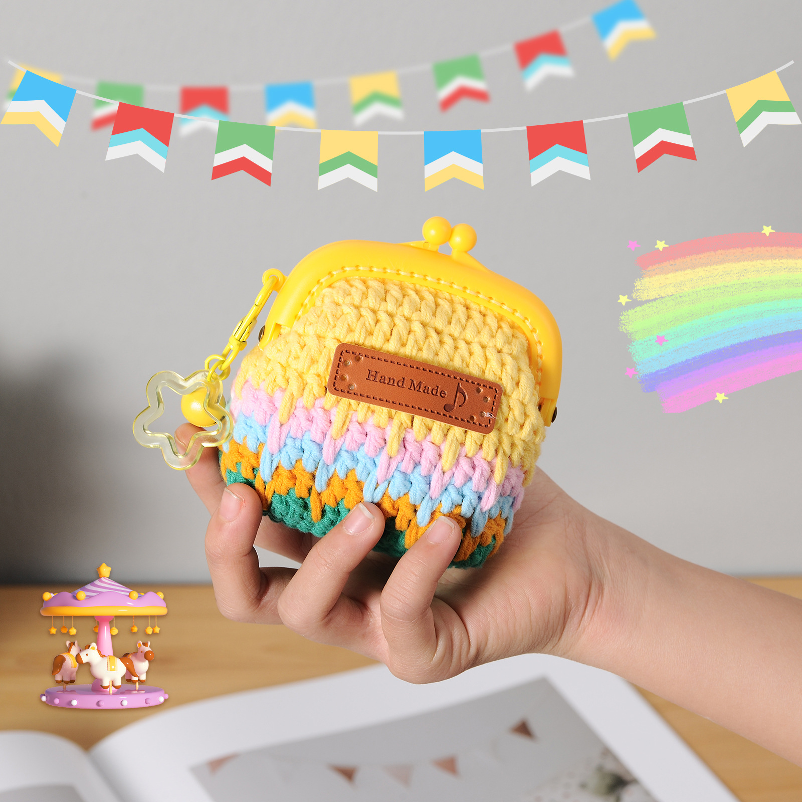 작은 지갑 - 노란색